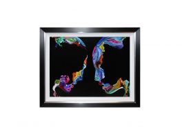 Meeting of Minds I Liquid Art Black