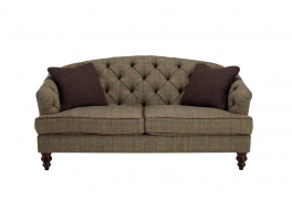 Tetrad Harris Tweed Dalmore Leather Petit Sofa