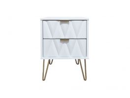 Diamond White 2 Drawer Locker