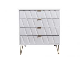 Diamond White 4 Drawer Chest