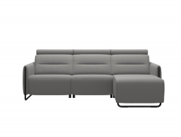 Stressless Emily Steel 2 Seater Longseat RHF