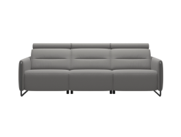 Stressless Emily Steel 3 Seater Double Power Sofa Quick Ship