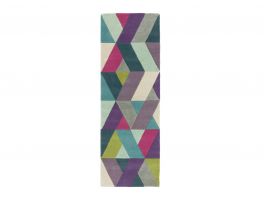 Asiatic Funk Chevron Blue Green Runner Rug