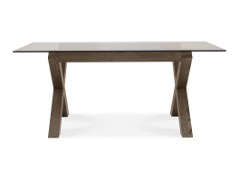 Brienne Glass Top Dining Table