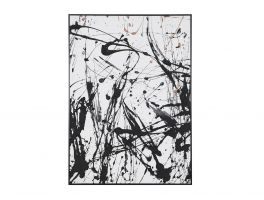 Monochrome Splatter Painting