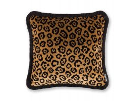 Paloma Home Leopard Gold Feather Filled Cushion