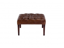 Tetrad Harris Tweed Mackenzie Leather Stool