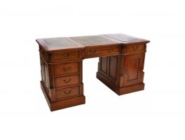 Ancient Mariner Mahogany Village Desk with Green Leather Top