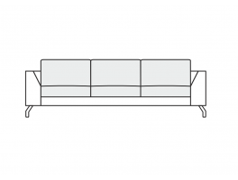 SITS Ohio Wide 3 Seater Split Sofa