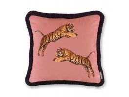 Paloma Home Pouncing Tigers Blossom Feather Filled Cushion