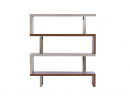 Serpa Walnut & Concrete Bookcase