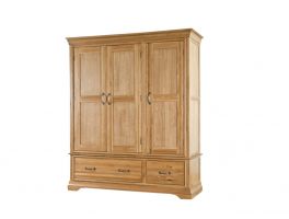 Sherringham Triple Wardrobe with Drawers
