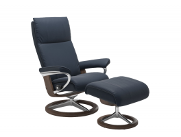 Stressless Aura Signature Chair with Footstool