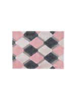 3D Geo Shaggy Blush Rug