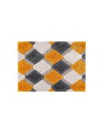 3D Geo Shaggy Ochre Rug
