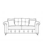 Alstons Venetian 3 Seater Sofa Pillow Back