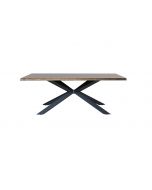 Nebraska Dining Table & 4 Velvet Dining Chairs