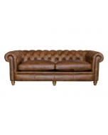 Alexander & James Abraham Junior Grand Leather Sofa