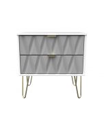 Diamond Shadow 2 Drawer Midi Chest