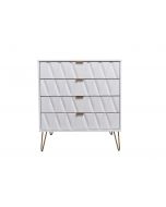 Diamond White 4 Drawer Chest