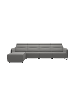 Stressless Emily Steel 3 Seater Longseat LHF