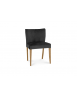 Brienne Light Gun Metal Velvet Chair (Pair)