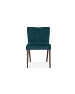 Brienne Sea Green Velvet Low Back Chair (Pair)