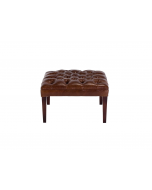 Tetrad Harris Tweed Mackenzie Leather Stool