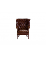 Tetrad Harris Tweed Mackenzie Leather Armchair