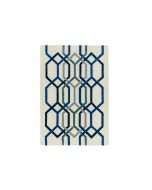 Asiatic Matrix Hexagon White Rug