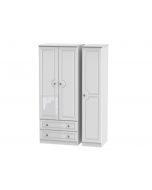 Pembroke Tall Triple 2 Drawer Wardrobe