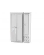 Pembroke Triple Plain Wardrobe & Drawer