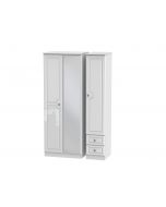 Pembroke Tall Triple Mirror Wardrobe & Drawer