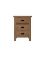 Worcester Oak 3 Drawer Bedside