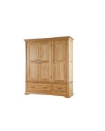 Sherringham Triple Wardrobe with Drawers