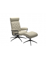 Stressless Metro Adjustable Headrest Star Chair with Stool