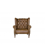 Alexander & James Theo Leather Highback Armchair