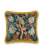 Paloma Home Tree of Life Teal Feather Filled Cushion