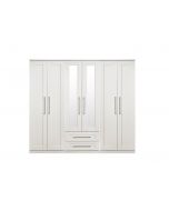 York 6 Door 2 Drawer Centre Mirror Robe