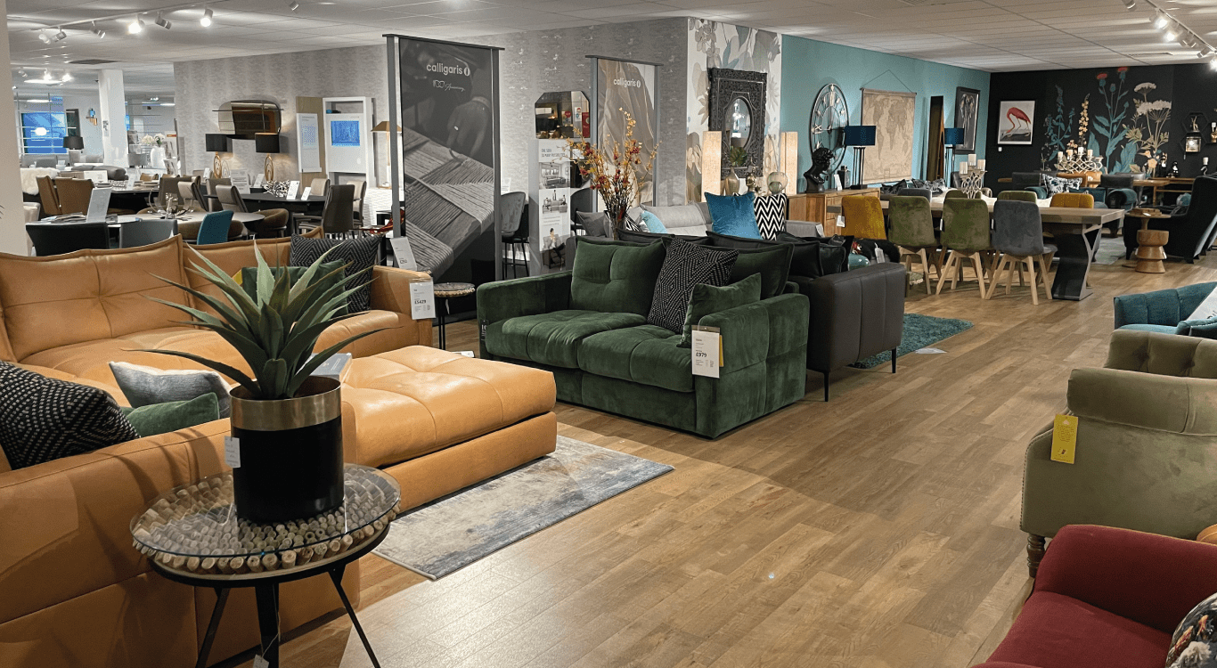 Alexander & James Sofas and Calligaris Display